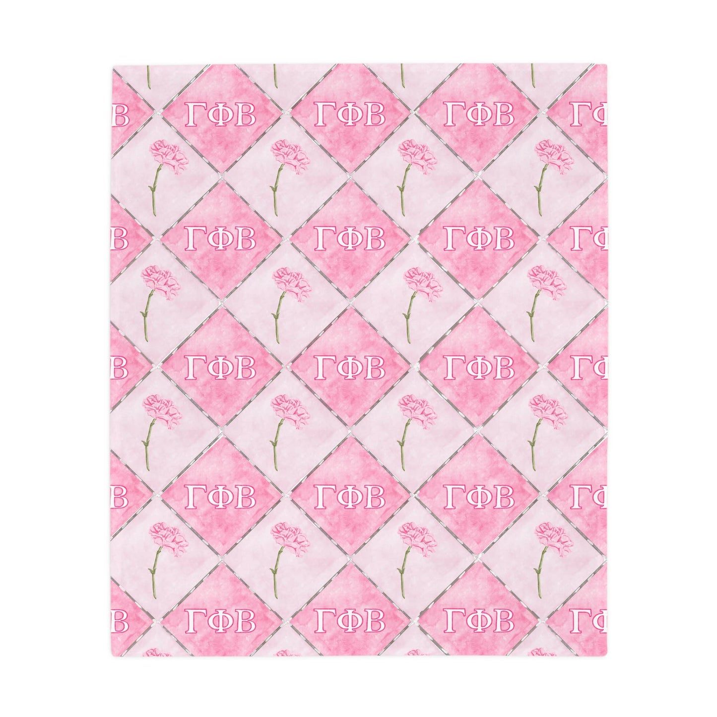 Gamma Phi Beta Flannel Fleece Blanket