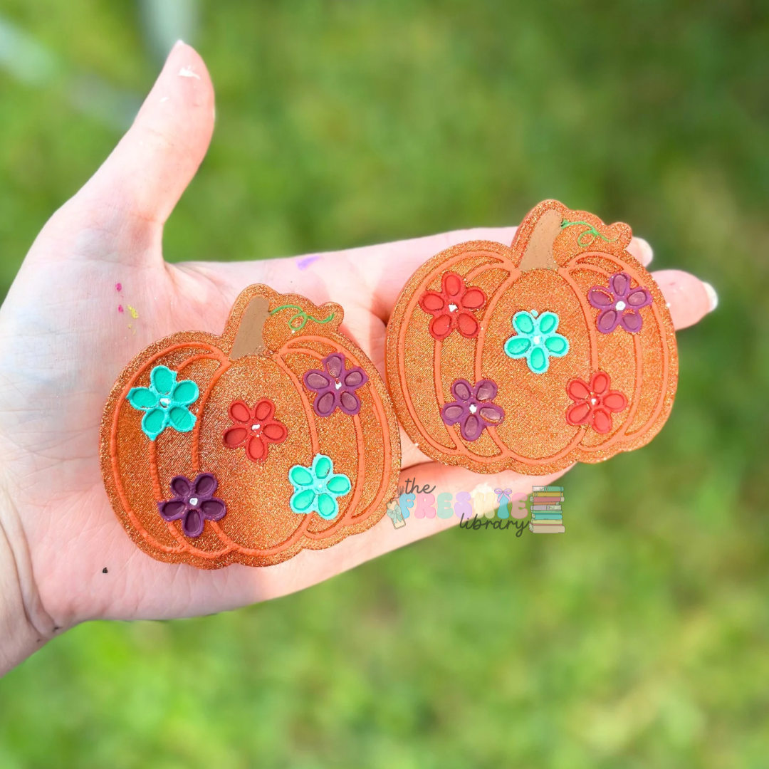 Floral Pumpkin Car Freshie: Freshie