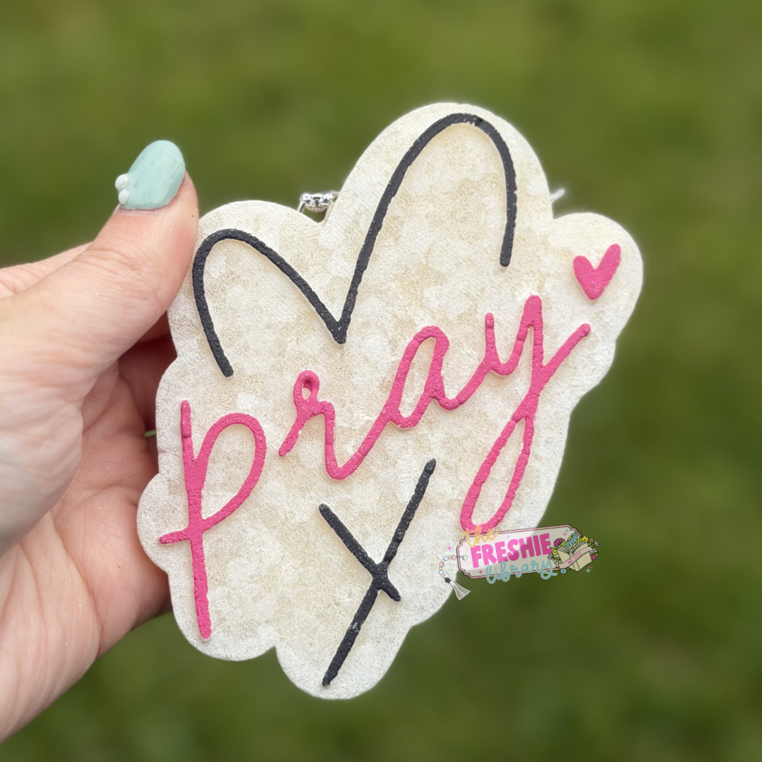 Pray Heart Freshie