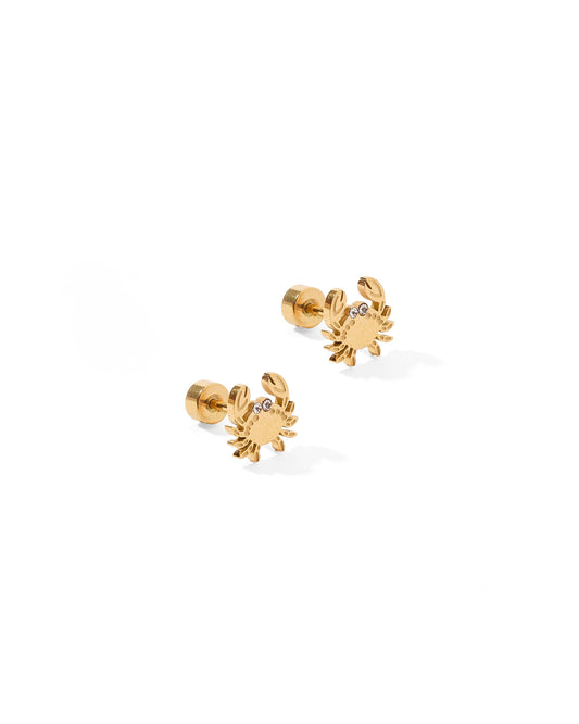 Crab Screwback Stud Earrings