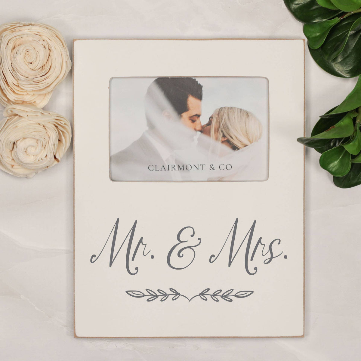 Mr. & Mrs. Leafy Branch Picture Frame