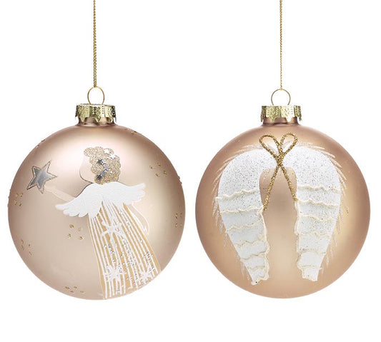Hand Blown Glass Angel Ornaments
