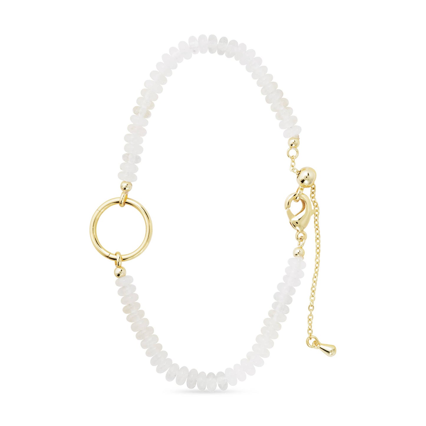 Amanda Blu Gold Stone with Charm Clasp Bracelet