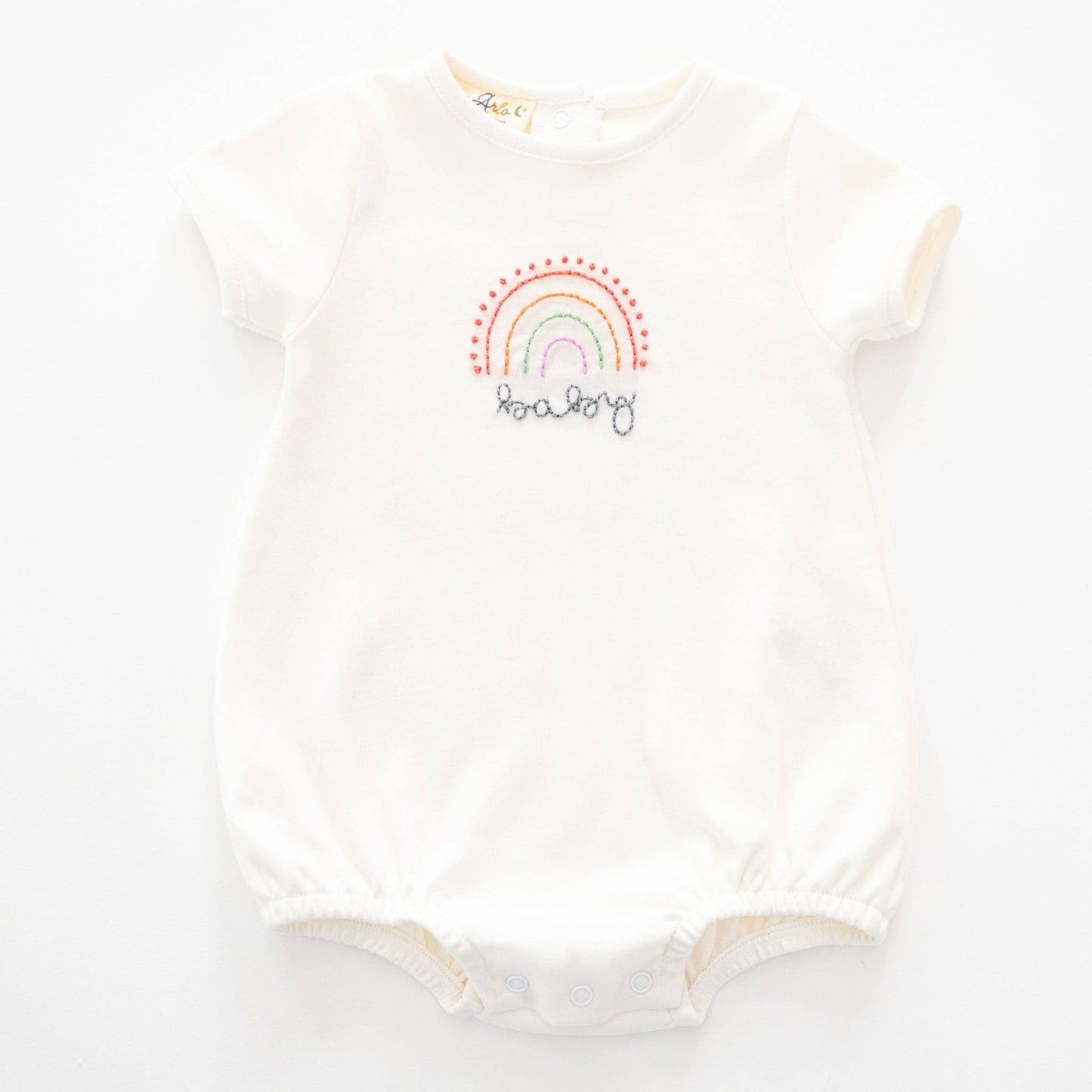 Rainbow Baby Ivory Bubble by Luna & Arlo