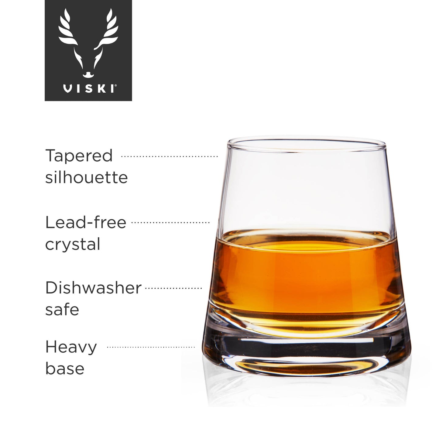 Burke Crystal Whiskey Glasses - Set of 2