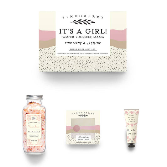 It's A Girl  3 Pc Baby Shower Gift Set for Moms