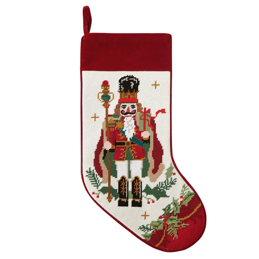 Nutcracker Needlepoint Stocking