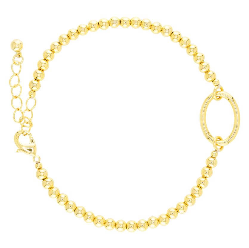 Amanda Blu Gold Beaded Add a Charm Bracelet
