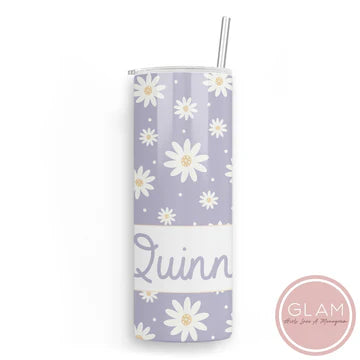Loving Lavender Daisy Personalized Tumbler