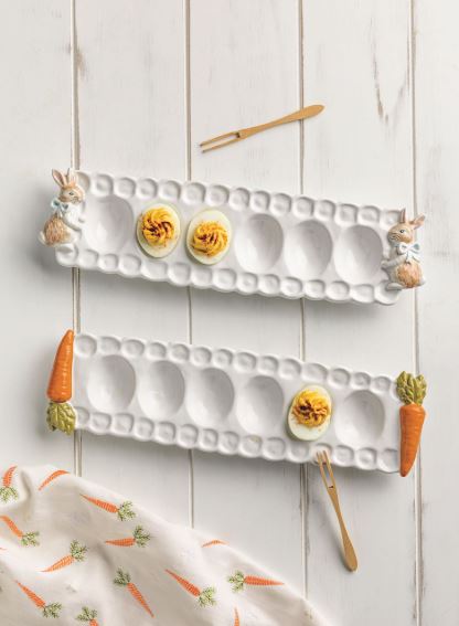 Easter Bunny Deviled Egg Tray Set