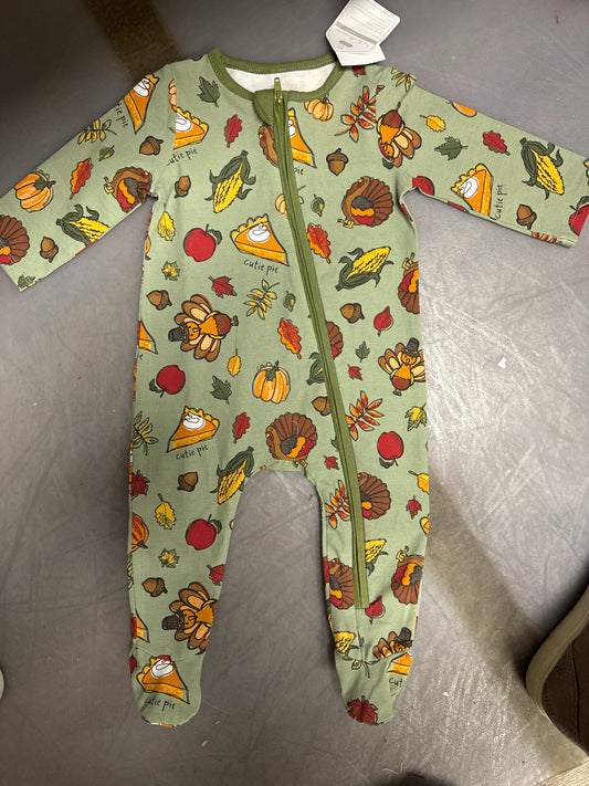 Thanksgiving Sleeper Footie