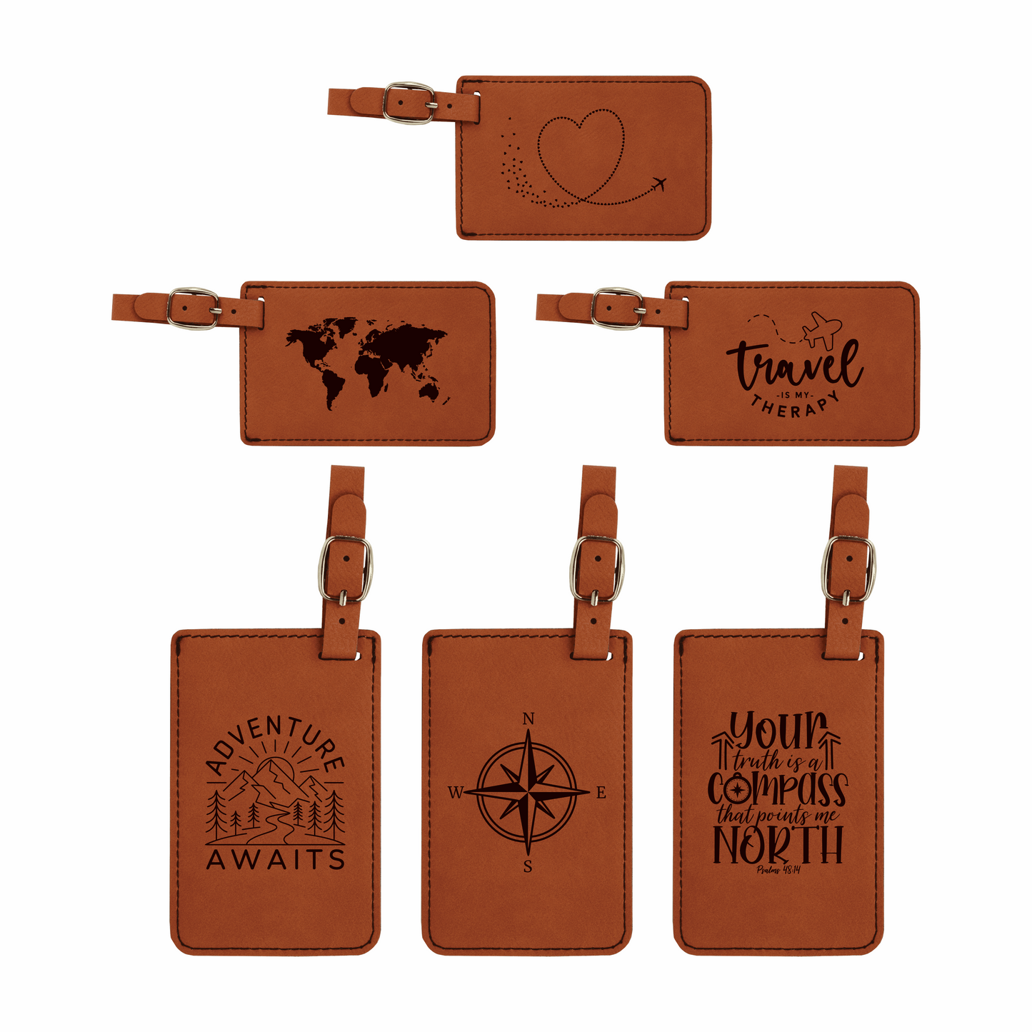 Customizable Luggage Tag With Design