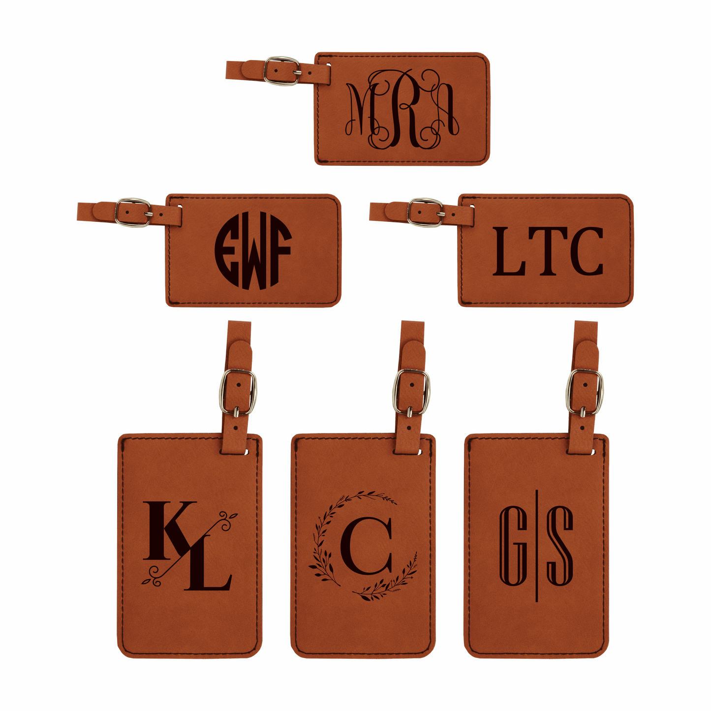 Customizable Luggage Tag With Monogram