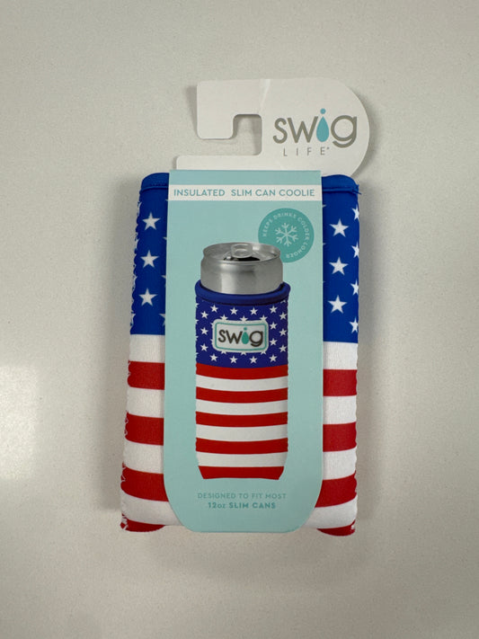 Swig Skinny Can Coolie All American
