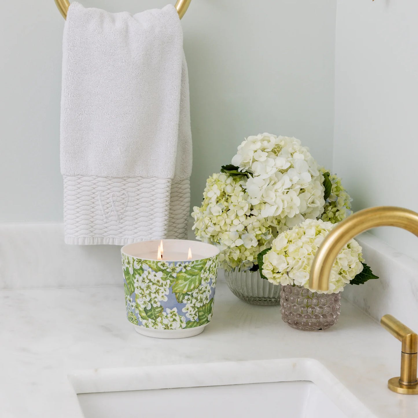 Greenleaf Patterned 3 wick Candle