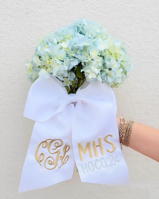 Custom Embroidered HOCO Bow