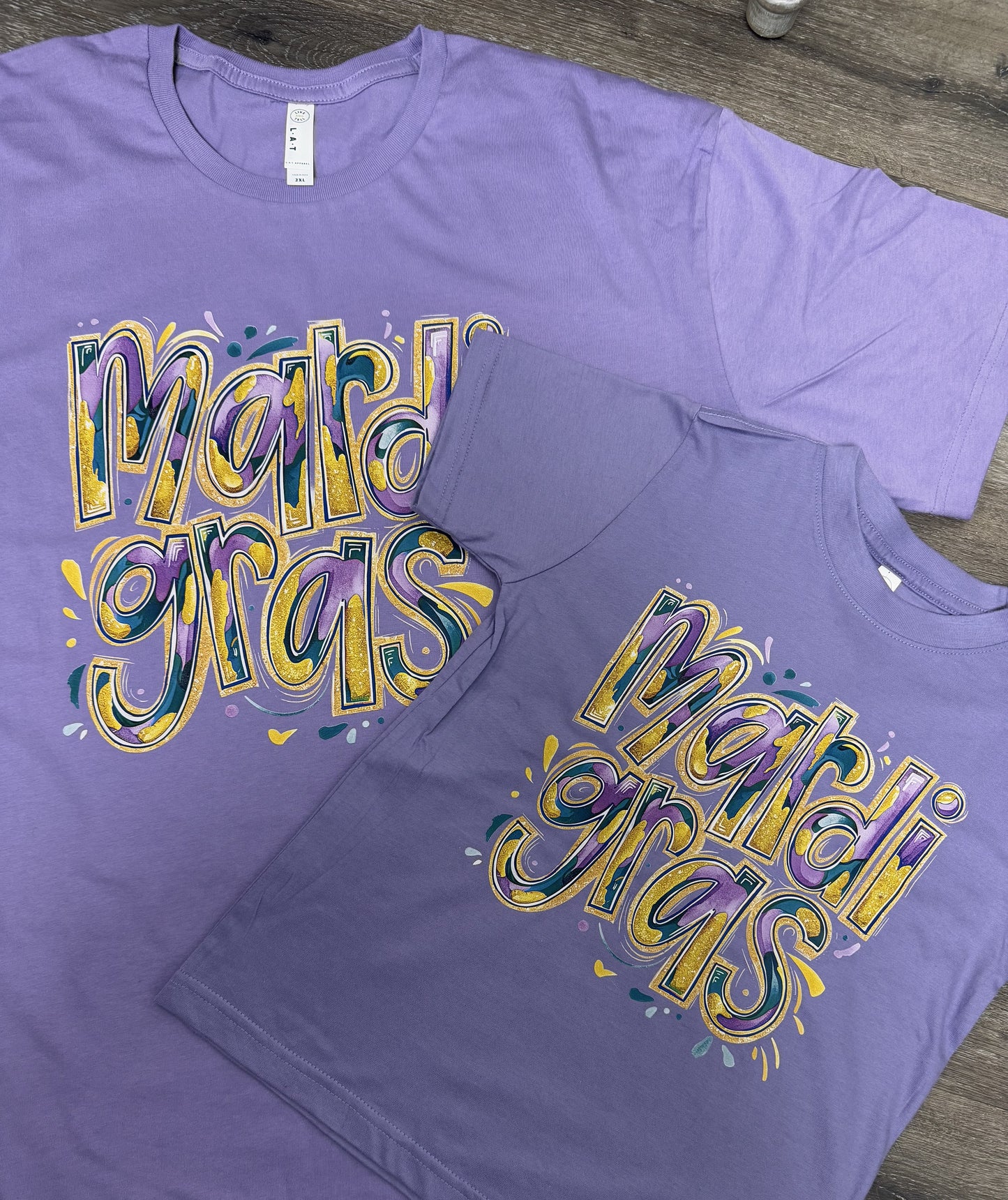 Mardi Gras Glitter T-Shirt