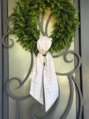 Gingham Wreath Sash