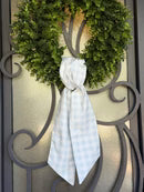Gingham Wreath Sash