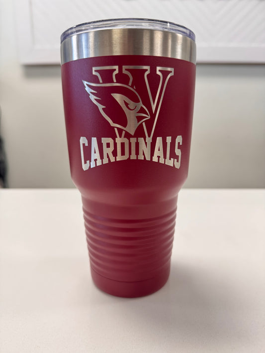 EDW Cardinals Engraved 30oz Tumbler