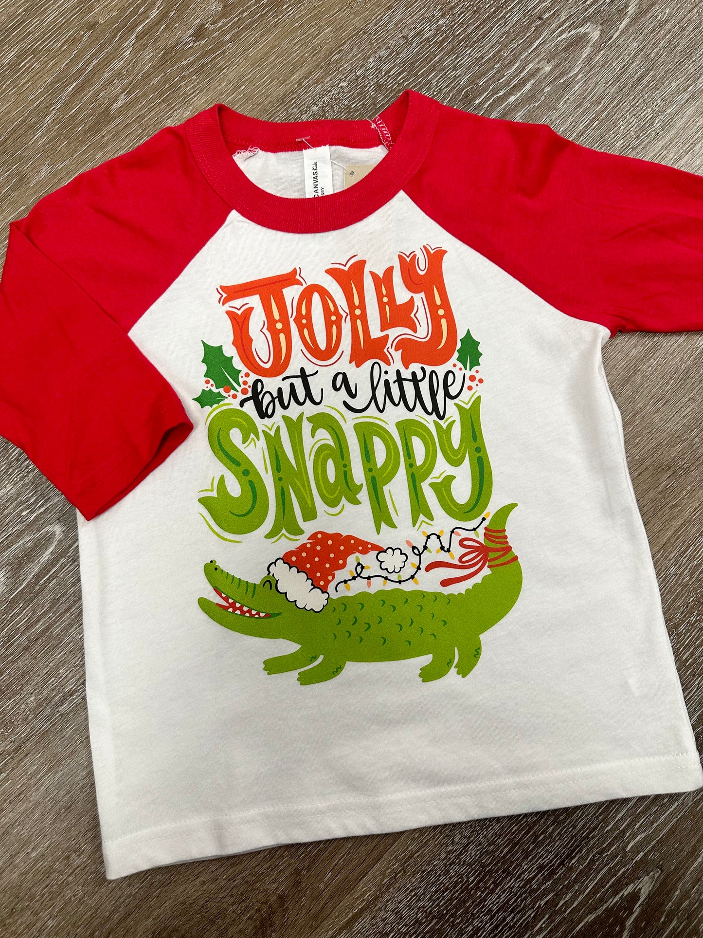 Holly and Snappy Raglan