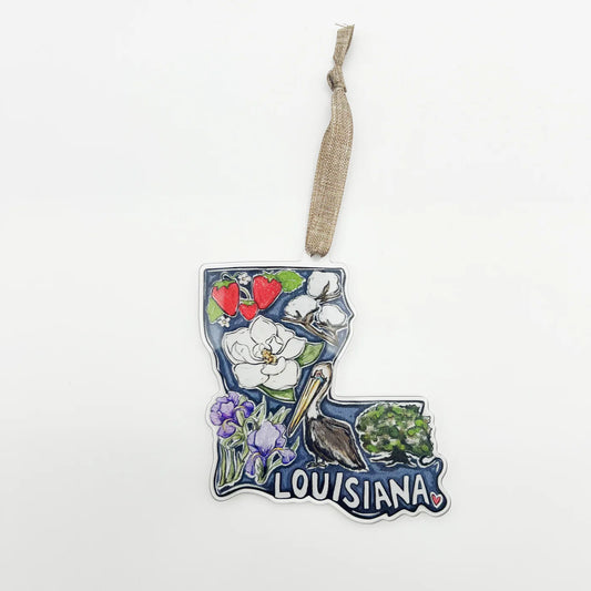 Louisiana Favorites Acrylic Ornament