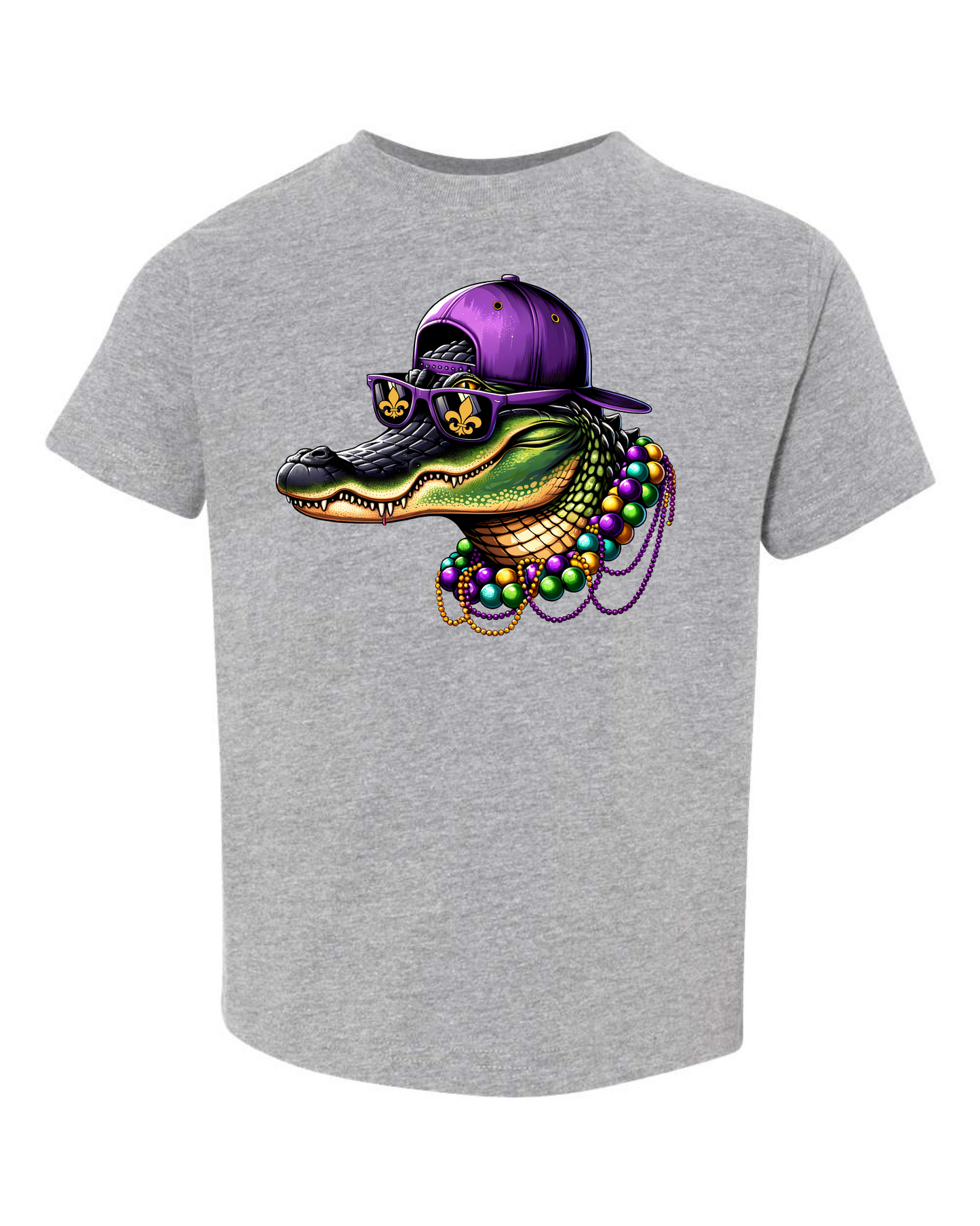 Mardi Gras Alligator Toddler T-Shirt