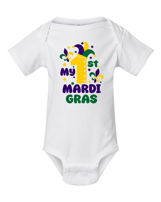 My 1st Mardi Gras Onesie