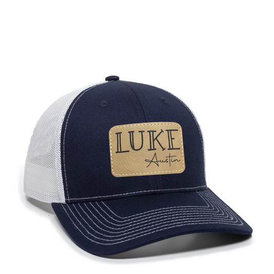 Youth Custom Name Patch Hat