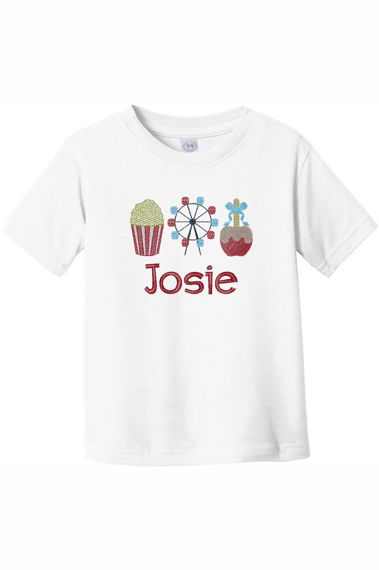 Toddler Sketch Fair with Name Cotton Tee