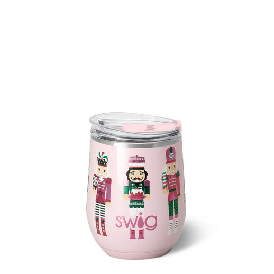 Sugar Plum soldiers stemless wine 12oz