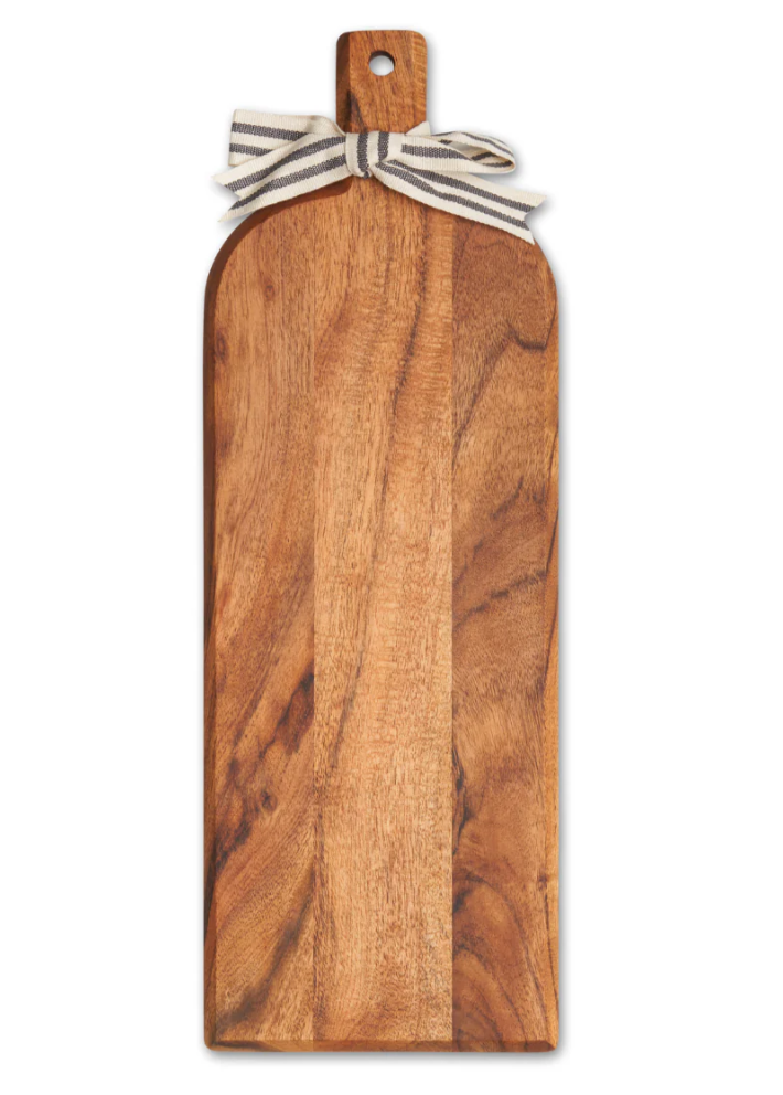 Acacia Bevel Board with Long Handle Style H