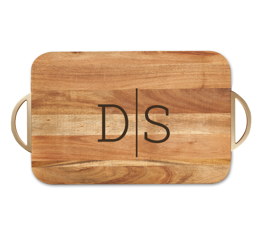 Acacia Modern Rectangle with Rounded Corners Board - Style C