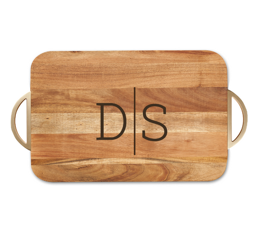 Acacia Modern Rectangle with Rounded Corners Board - Style C
