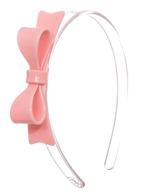 Light Pink Bow Tie Headband