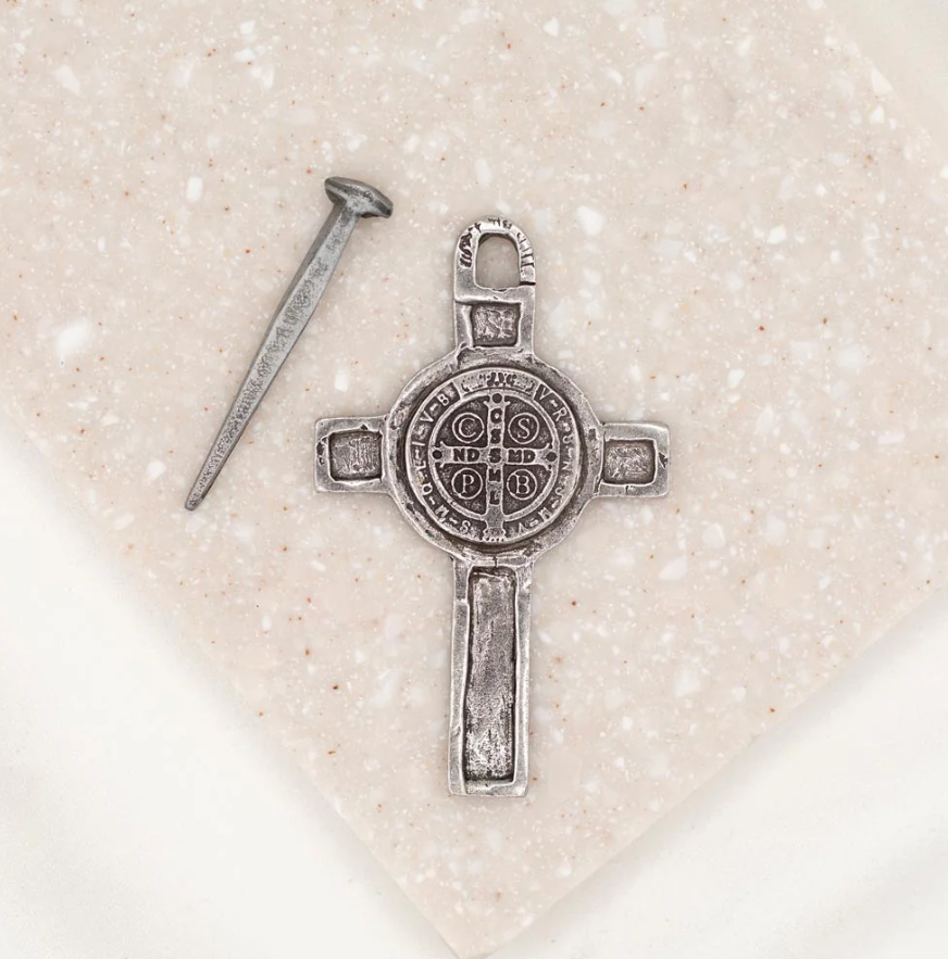 House Blessing Medallion - Saint Benedict Cross