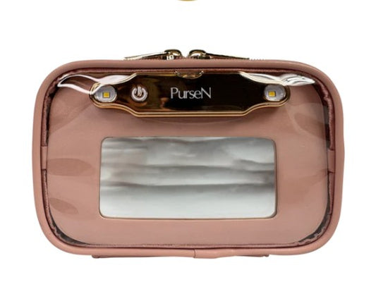 LITTMINI Lighted Mirror Case- Petal Rose