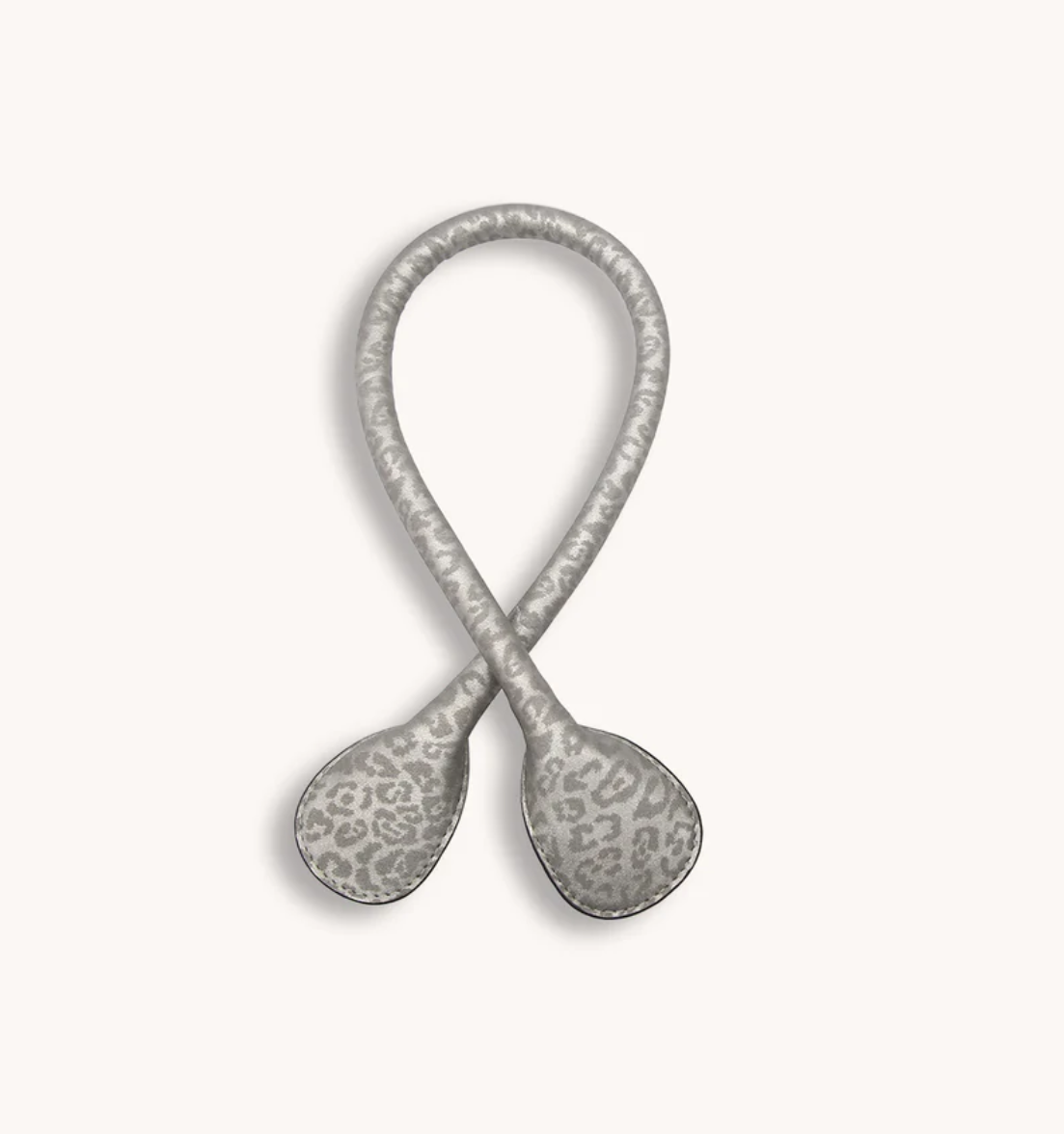 Vegan Leather Strap for Versa Tote - Silver Cheetah