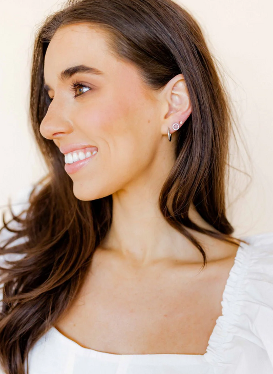 Screwback Stud - Lainey Silver
