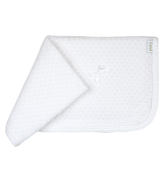 Paty Knit Receiving Blanket