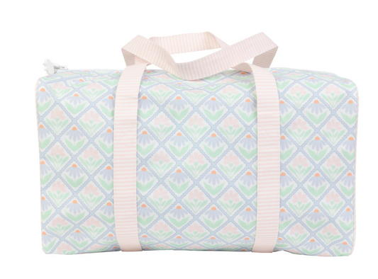 Pastel Floral Duffle Bag