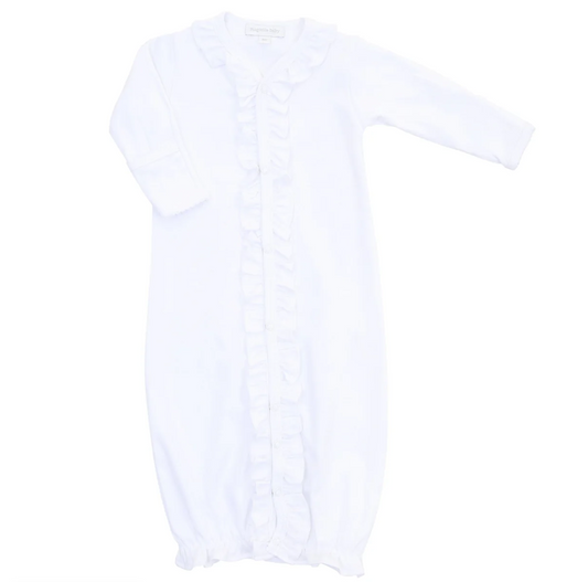 Essentials White Ruffle Converter - Newborn