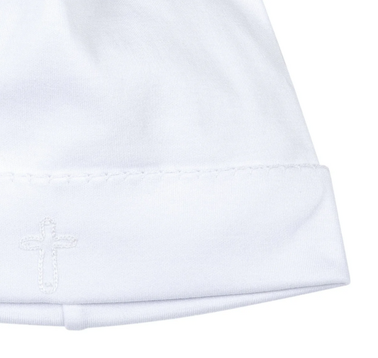Blessed Embroidered Hat - White