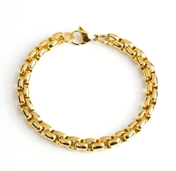 Aubrey Adele Big Box Bracelet - Gold
