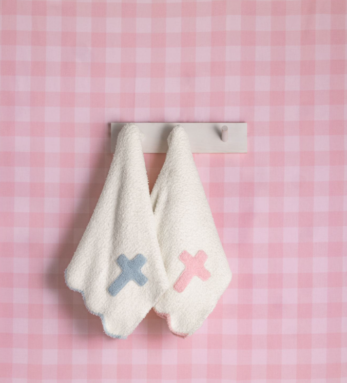 Chenille Cross Baby Blanket