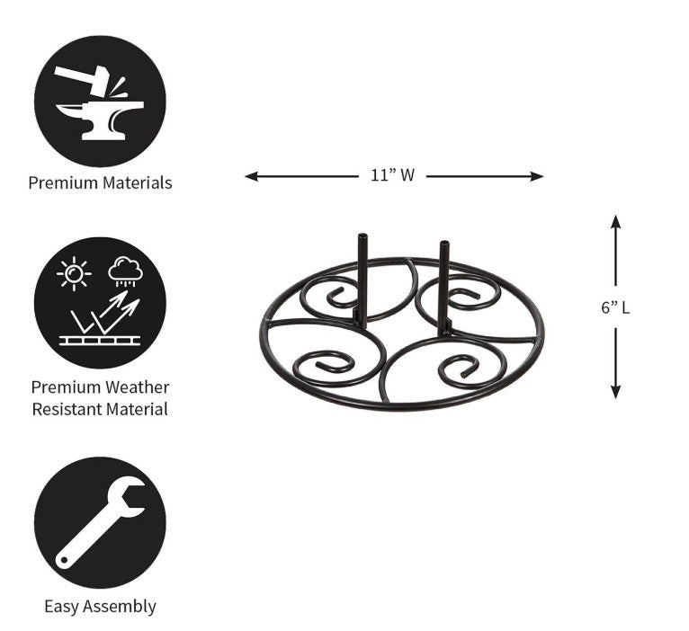 Elegant Swirl Stand Base