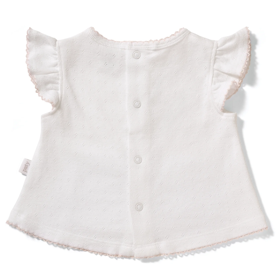 Paty Organic Cotton Pointelle Diaper Set