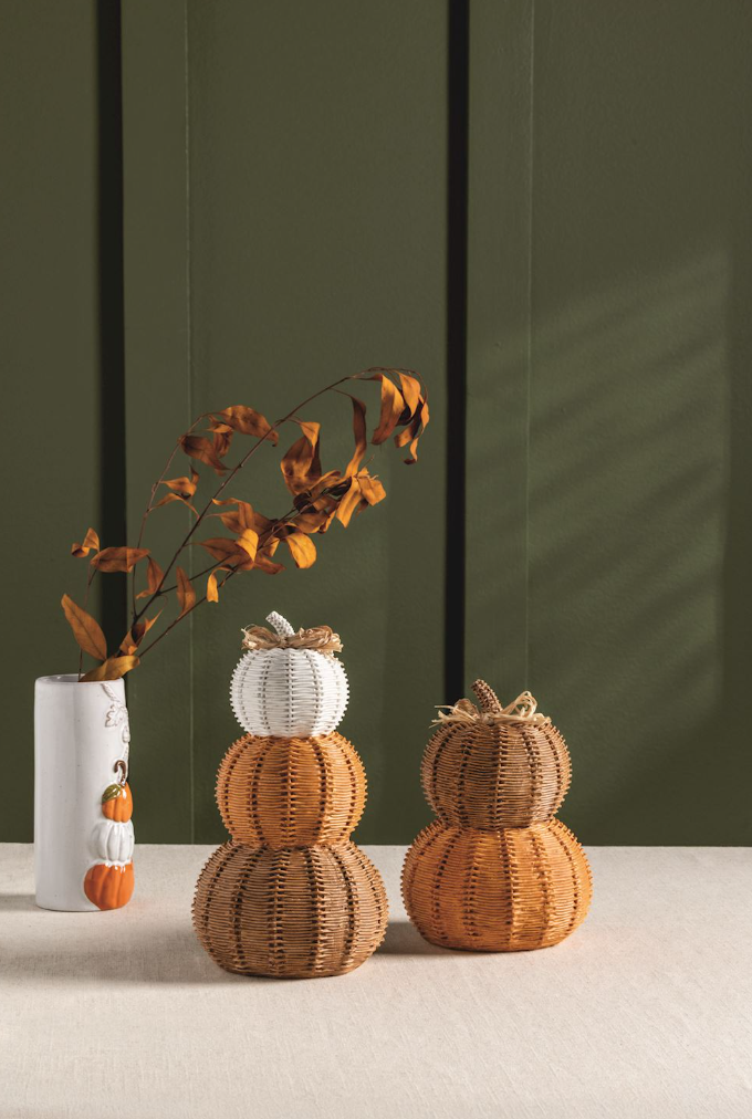 Woven Resin Pumpkin