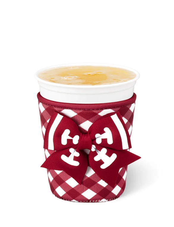 Crimson & White Gingham Iced Cop Coolie (Small)