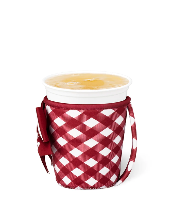 Crimson & White Gingham Iced Cop Coolie (Small)